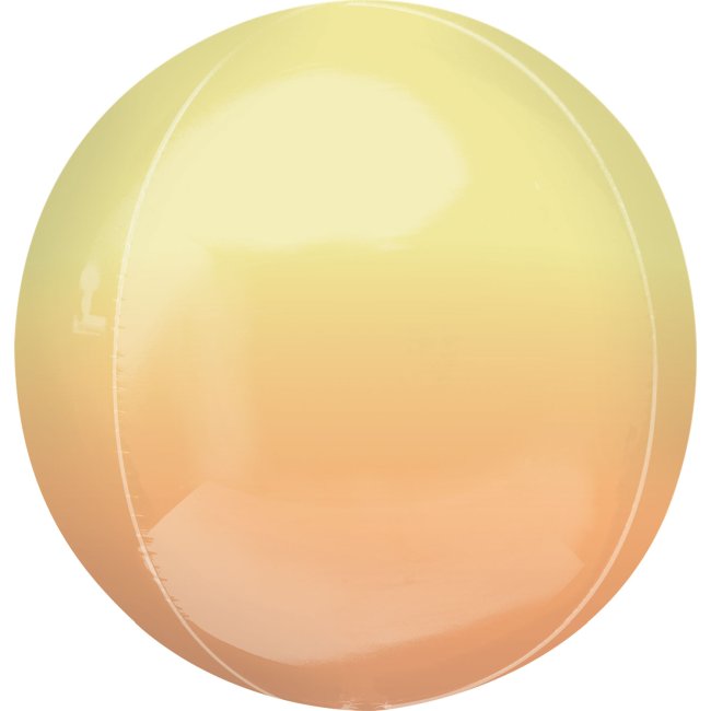 Globo esfera foil degradado naranja y amarillo