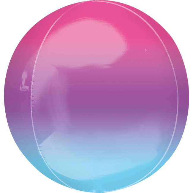 Globo esfera foil degradado púrpura y azul