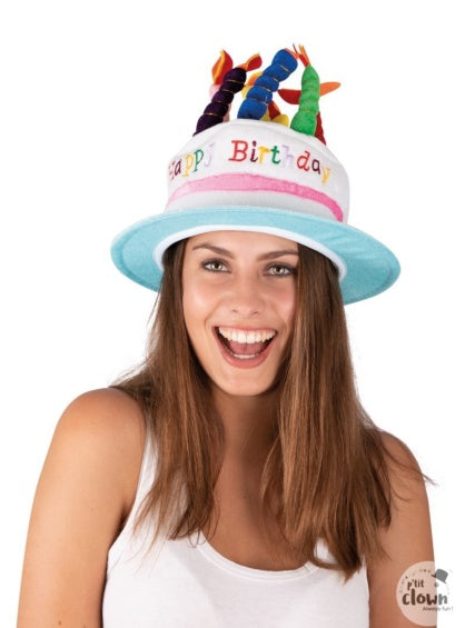 Sombrero musical tarta cumpleaños adulto talla única