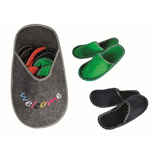 Pantuflas dentro de pantufla gigante, Pack 5 u.