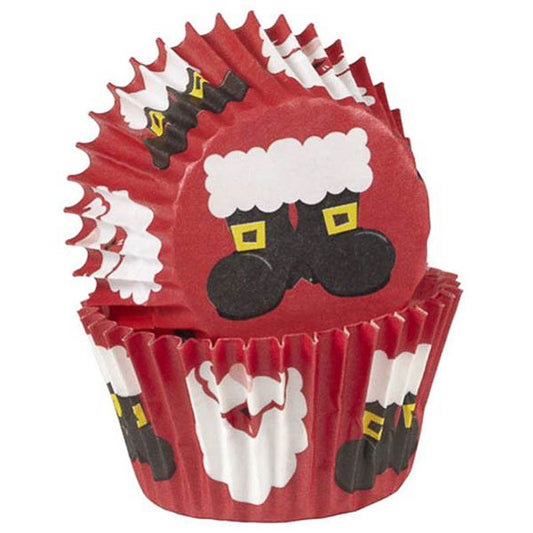 Capsulas mini cupcakes Papá Noel Wilton, Pack 100 u.