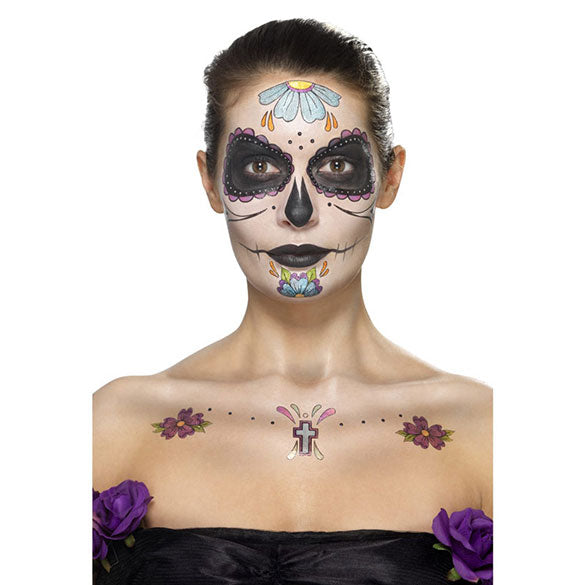 Set de tatuajes día de los Muertos