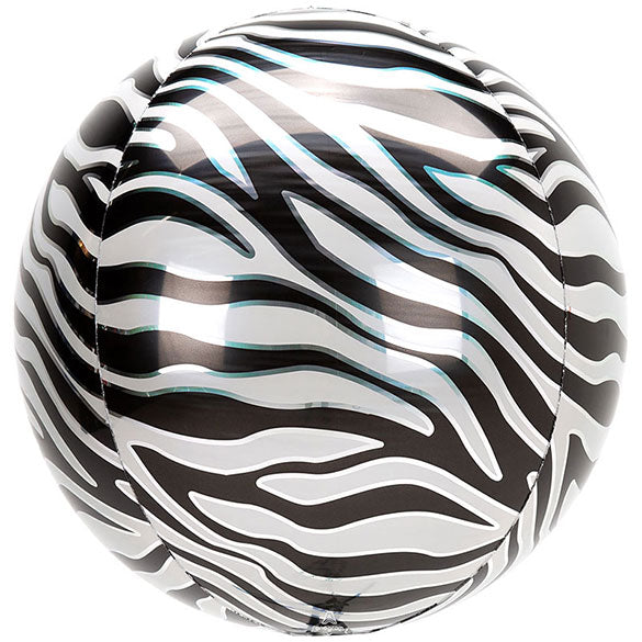 Globo esfera Orbz piel Animal Prints Cebra