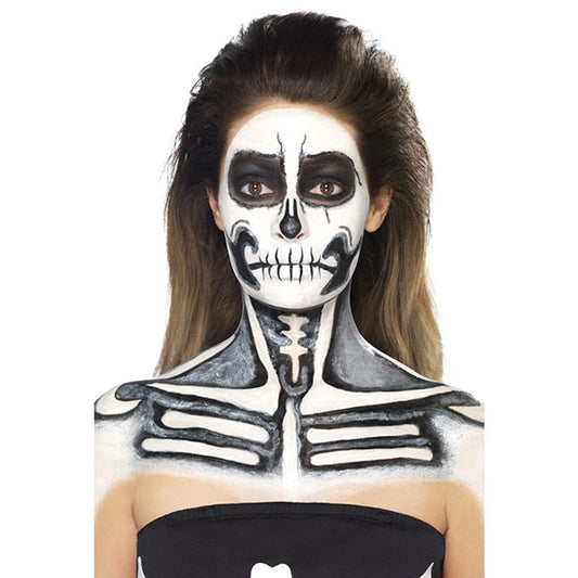 Maquillaje látex líquido calavera