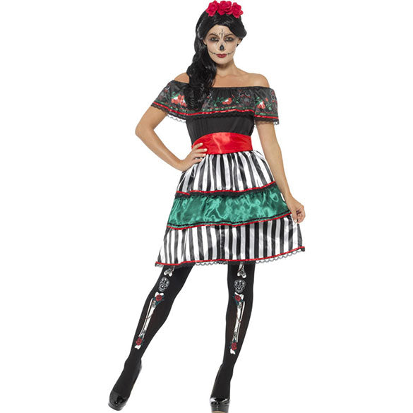 Disfraz muñeca mejicana Día de los Muertos