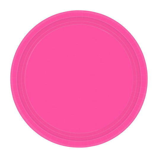 Platos Magenta lisos 18 cm, Pack 8 u.