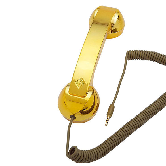 Auricular retro Pop Phone oro edición especial para iPhones, iPads y Smartphones