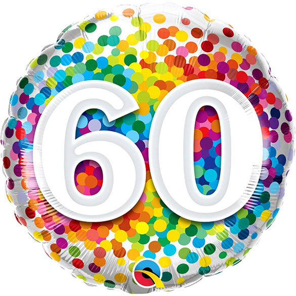 Globo 60 años confeti