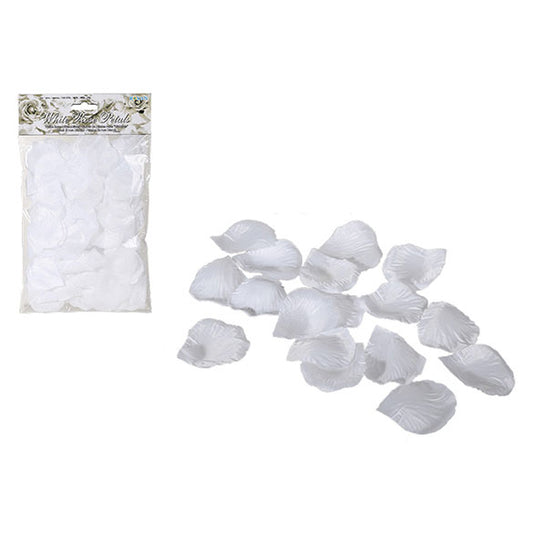 Pétalos de tela de rosas blancas 150 u.
