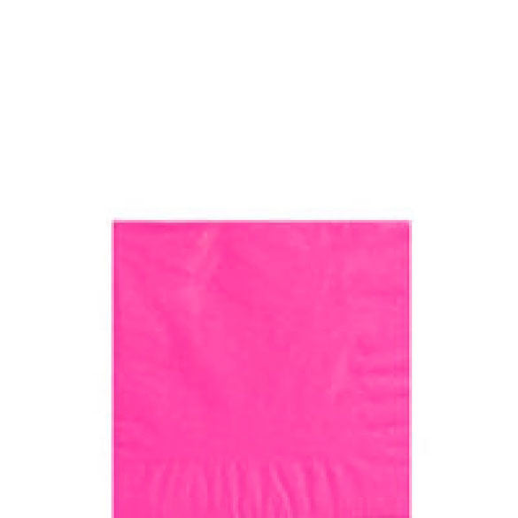 Servilletas lisas magenta 25 x 25 cm, Pack 20 u.