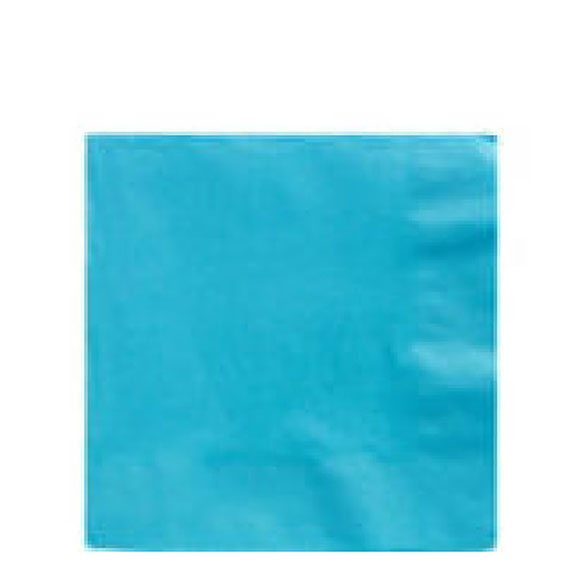 Servilletas lisas turquesa 25 x 25 cm, Pack 20 u.