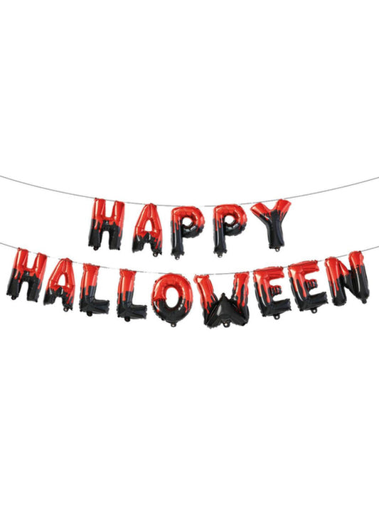 Guirnalda de globos foil letras -Happy Halloween-