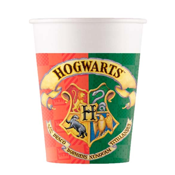 Vasos Harry Potter 200 ml, Pack 8 u.