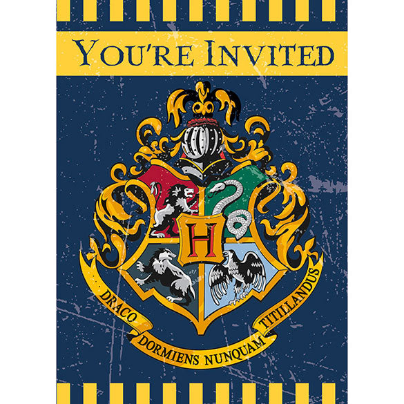 Invitaciones cumpleaños Harry Potter, Pack 8 u.