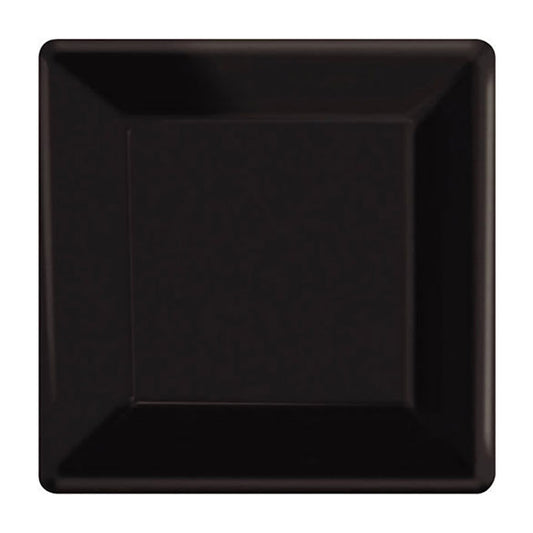 Platos negros 18 x 18 cm, Pack 20 u.
