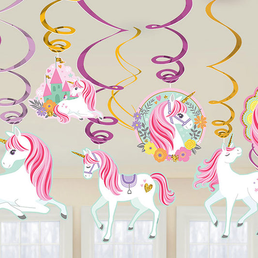 Decoración techo Unicornio