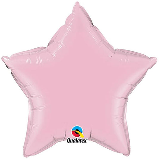 Globo Estrella Rosa pastel grande, 90 cm.