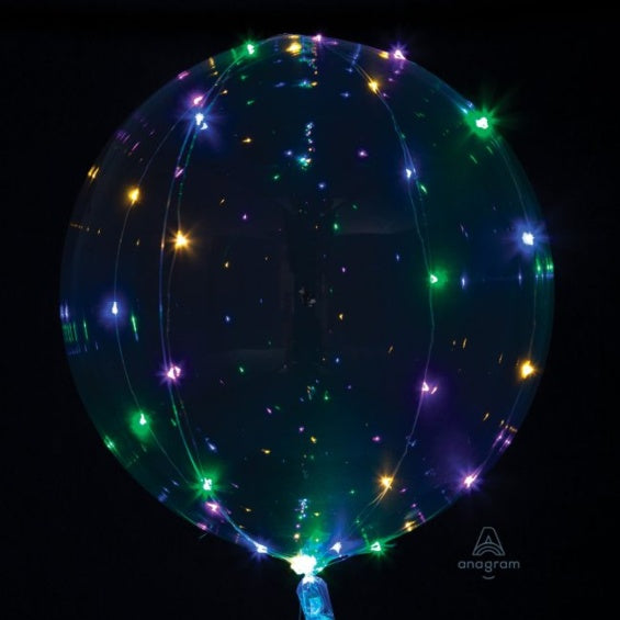 Globo Cristal con luz Led Multicolor