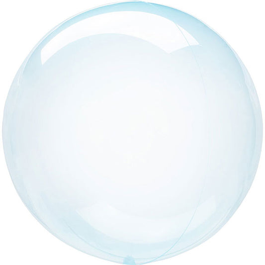 Globo Burbuja cristal clearz celeste 46 cm, 1 u.