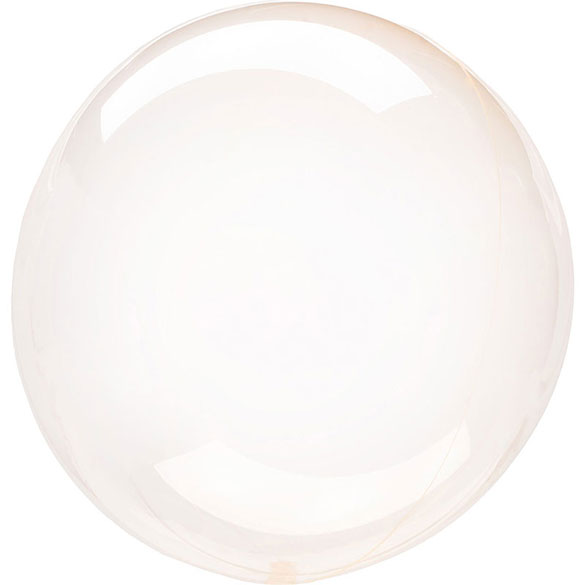 Globo Burbuja cristal clearz Naranja 46 cm, 1 unidad