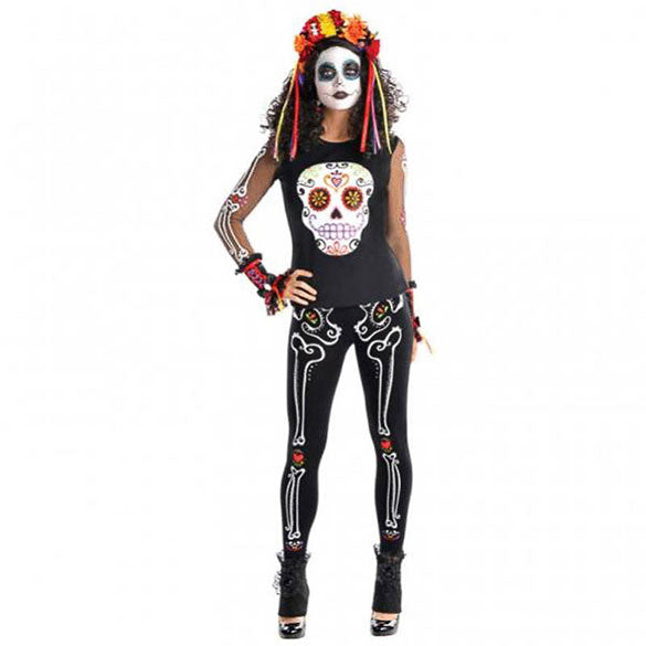 Leggins negros Calavera Catrina