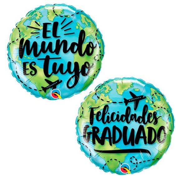 Globo Felicidades Graduado, El Mundo es Tuyo