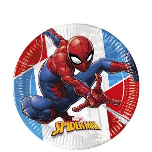 Platos Spiderman 23 cm, Pack 8 u.