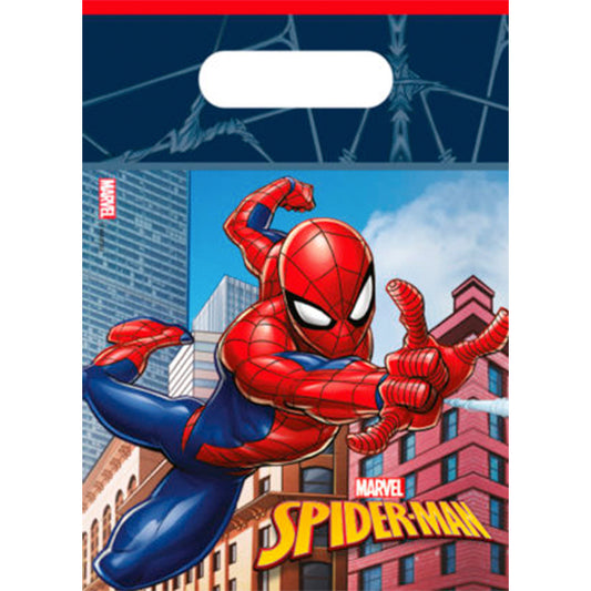 Bolsas piñata Spiderman, Pack 6 u.
