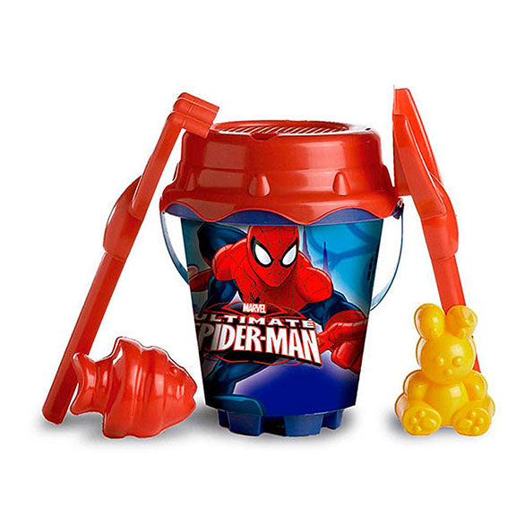 Cubo playa y accesorios Spiderman