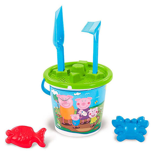 Cubo playa y accesorios Peppa Pig