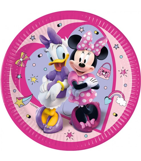 Platos Minnie Mouse 23 cm, Pack 8 u.