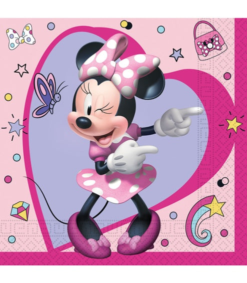 Servilletas Minnie Mouse 33 x 33 cm, Pack 20 u.
