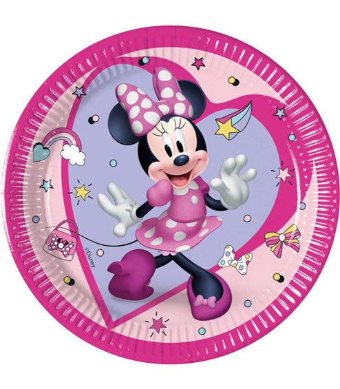 Platos Minnie Mouse 20 cm, Pack 8 u.