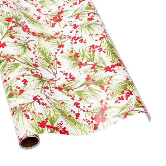 Rollo papel de regalo acebo