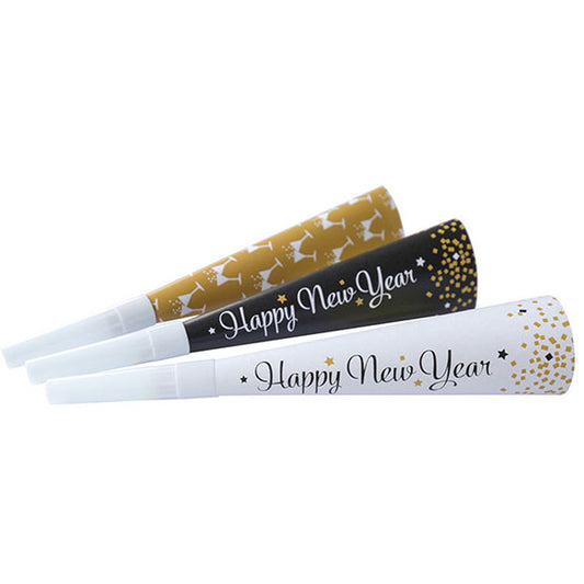 Trompetillas Happy New Year, Pack 3 u.
