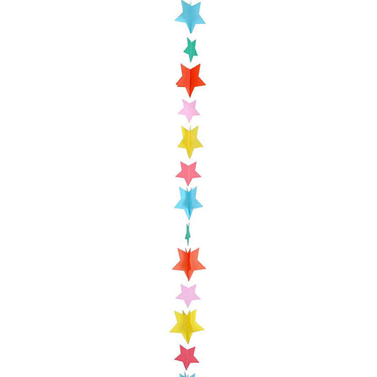 Cinta para globos decorada estrellas, 120 cm.