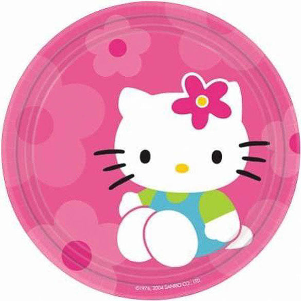 Platos Hello Kitty 18 cm, Pack 8 u.