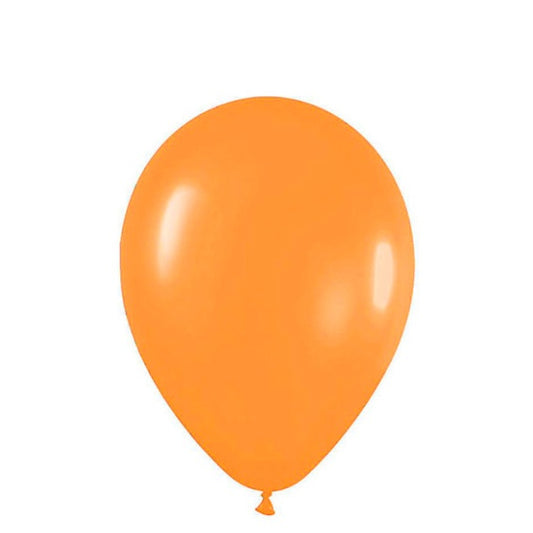 Globos de látex Naranja lisos 30 cm. Pack 12 u.