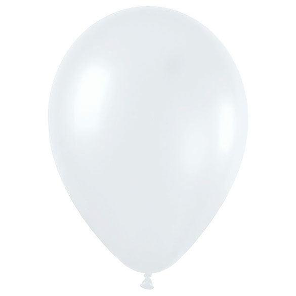 Globos de látex Blancos Satinados lisos 30 cm. Pack 12 u.