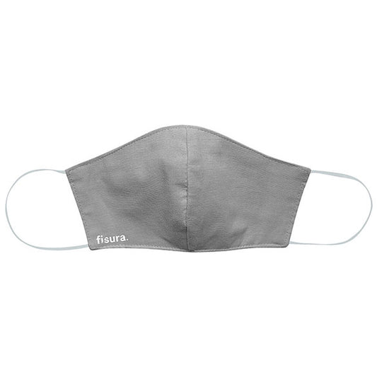 Mascarilla higiénica reutilizable lisa gris