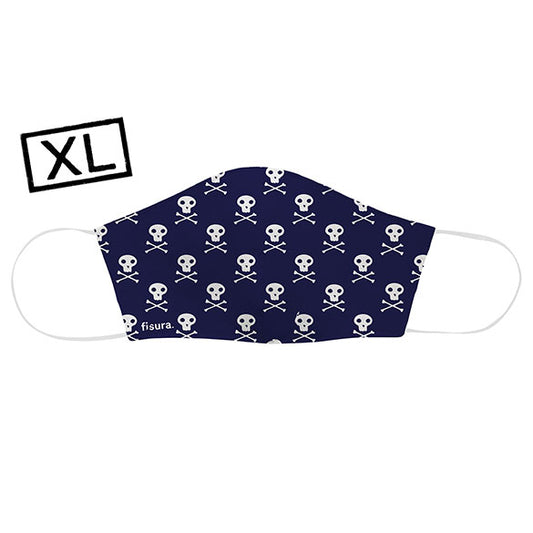 Mascarilla higiénica reutilizable diseño calaveras XL