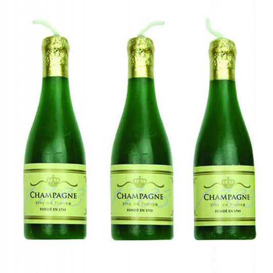 Velas botella de champagne, Pack 6 u.