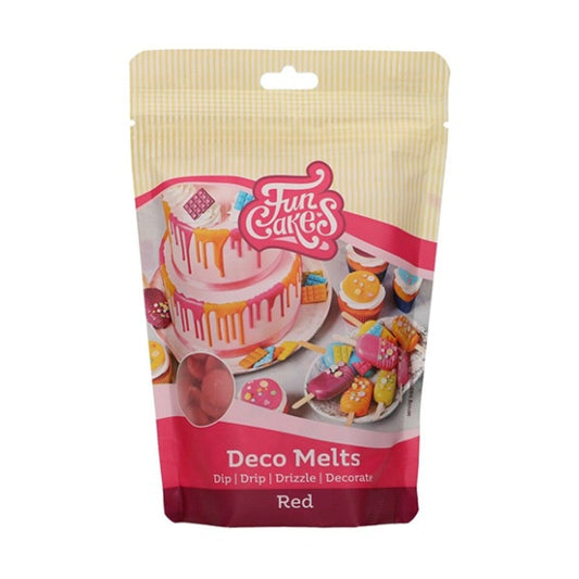 Deco Melts rojo Funcakes , 250 gr.