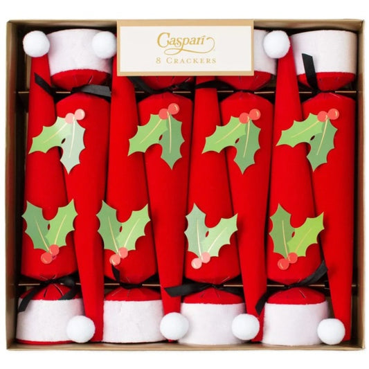 Christmas crackers, Santa Hat Cone-Shaped Celebration ,30 cm, Pack 8 u.