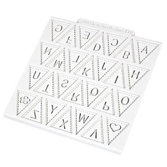 Molde banderines abecedario