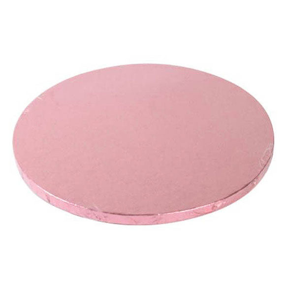 Base redonda para tartas en color rosa