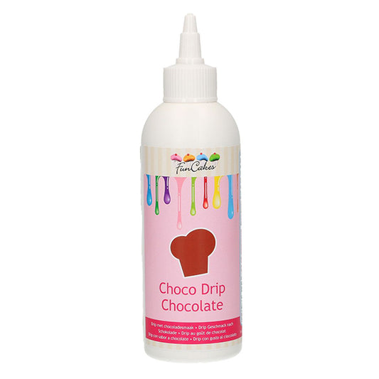 Chocolate liquido color chocolate, Funcakes, 180 gramos