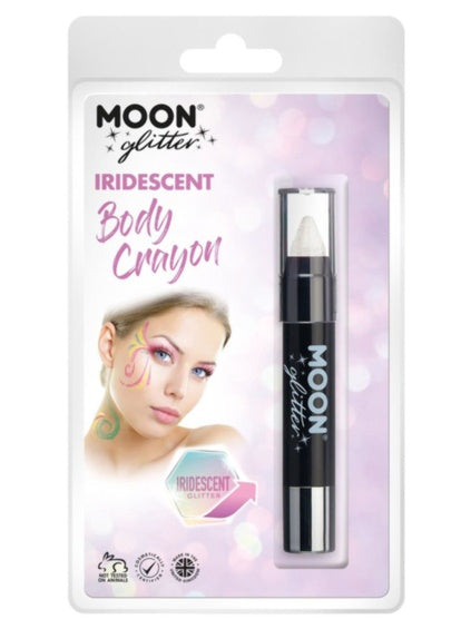 Maquillaje Crayon cara y cuerpo blanca iridiscente