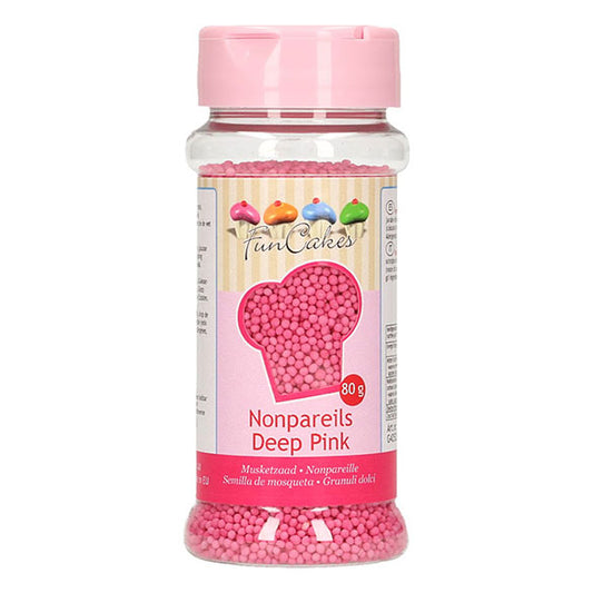 Nonparelis, perlas, color rosa FunCakes