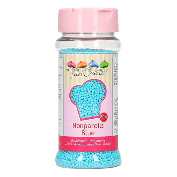 Nonparelis, perlas, color azul celeste FunCakes